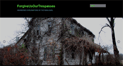 Desktop Screenshot of forgiveusourtrespasses.net